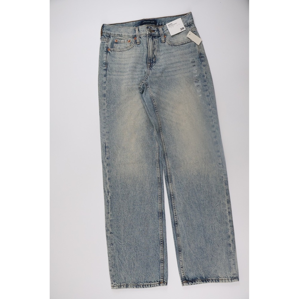 Aeropostale Light Wash Blue Wide Leg Jeans